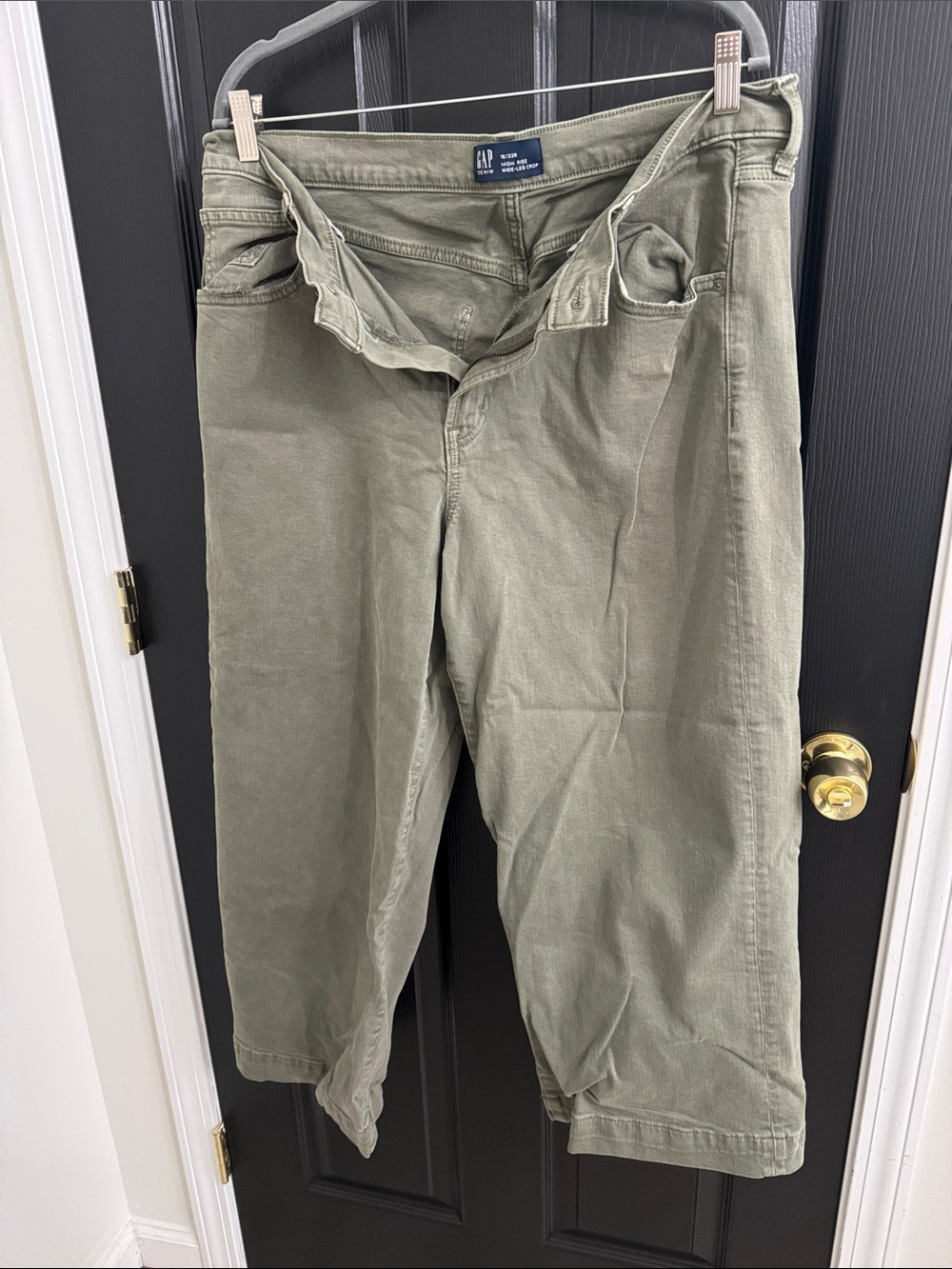 GAP Women's Olive Cropped Jeans Ankle-Length